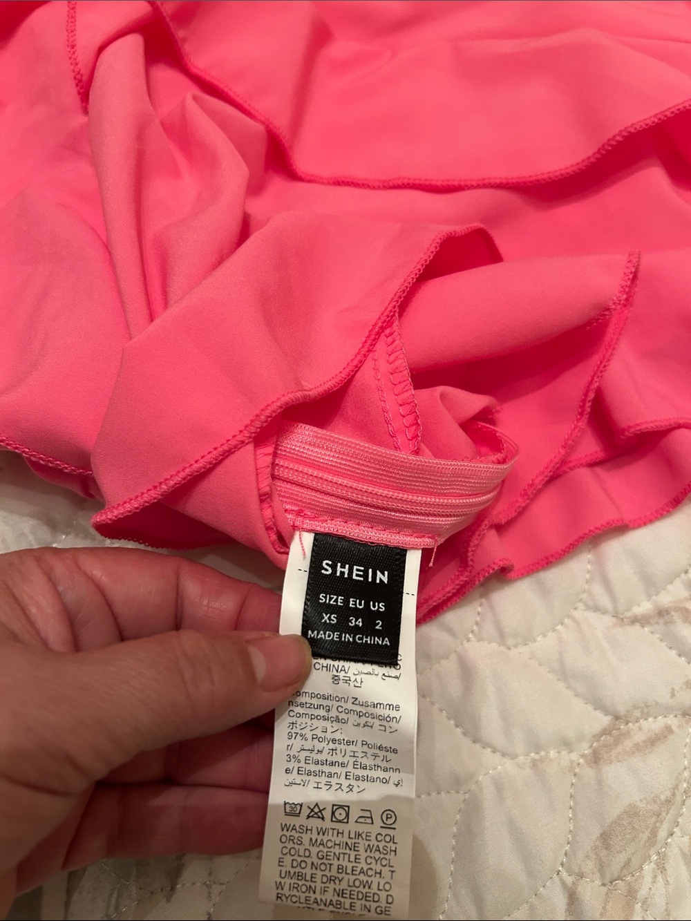 Pink Ruffled Crop Top - Picture 4 of 4